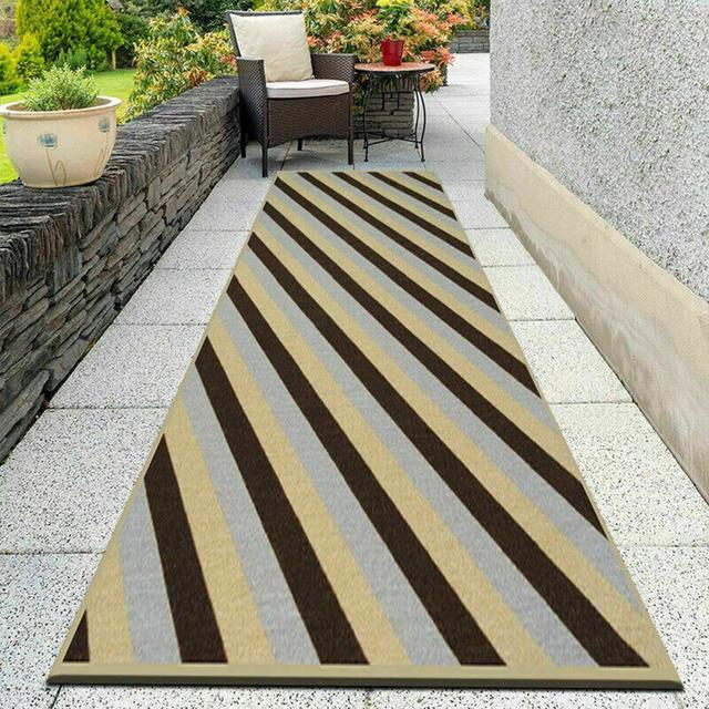 Jadynne Geometric Machine Woven Beige/Brown/Black Area Rug 17 Stories Rug Size: Rectangle 120 x 170cm on Productcaster.