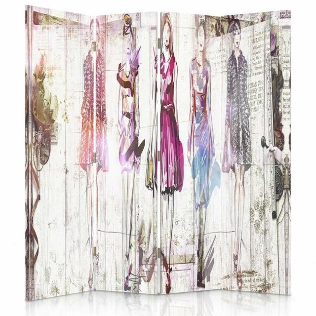 Lenoire 4 Panel Room Divider 17 Stories on Productcaster.