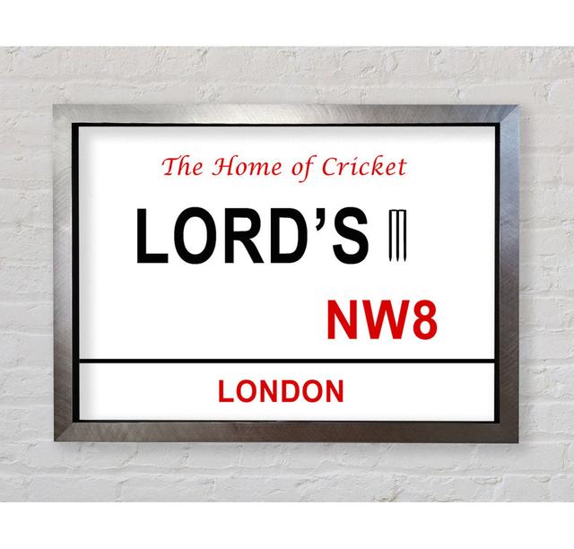 Lords Signs Framed Print Wall Art Happy Larry Size: 100cm H x 141.4cm W x 3.4cm D, Format: Bronze Framed Paper on Productcaster.