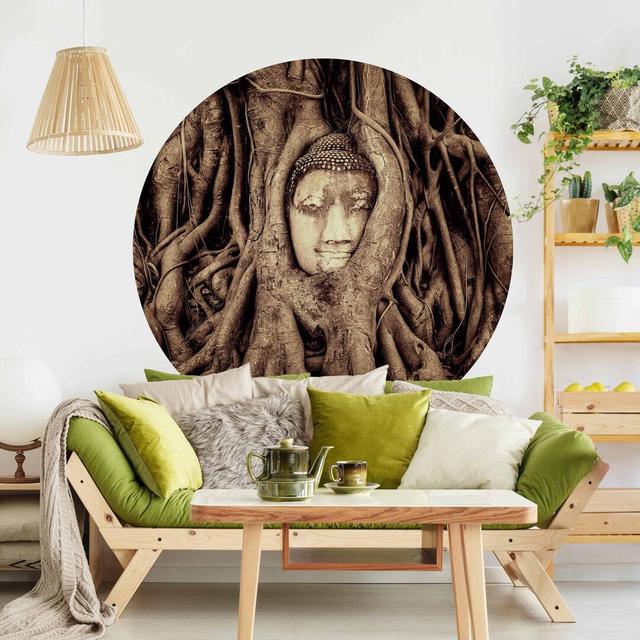 Alexzander Matte Peel & Stick Mural Latitude Vive Colour: Brown, Size: 175cm L x 175cm W on Productcaster.