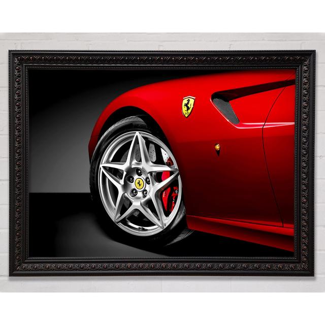 Ferrari F430 Spoke Wheel Framed Print Bright Star Size: 84.1cm H x 118.9cm W on Productcaster.