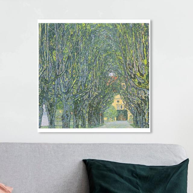 'Klimt - Avenue in Schloss Kammer Park' Graphic Art on Wrapped Canvas East Urban Home Size: 91.4 cm H x 91.4 cm W x 3.8 cm D on Productcaster.