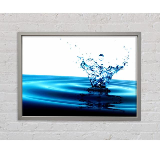 Flow Of The Splash Framed Print 17 Stories Size: 100cm H x 141.4cm W x 3.3cm D on Productcaster.