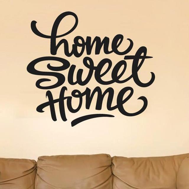 Home Sweet Home Felt Tip Pen Wall Sticker Brambly Cottage Size: Medium, Colour: Dark Yellow on Productcaster.