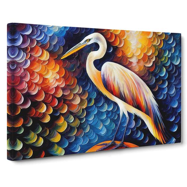 Heron Bird Abstract Vol.2 House of Hampton Size: 40cm H x 60cm W x 3cm D on Productcaster.