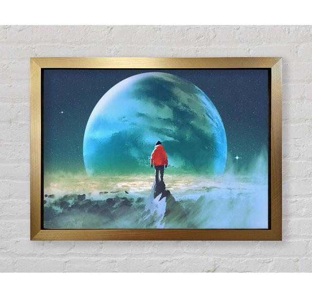 Staring At The Moon Watercolour Framed Print Bright Star Size: 59.7cm H x 84.1cm W on Productcaster.