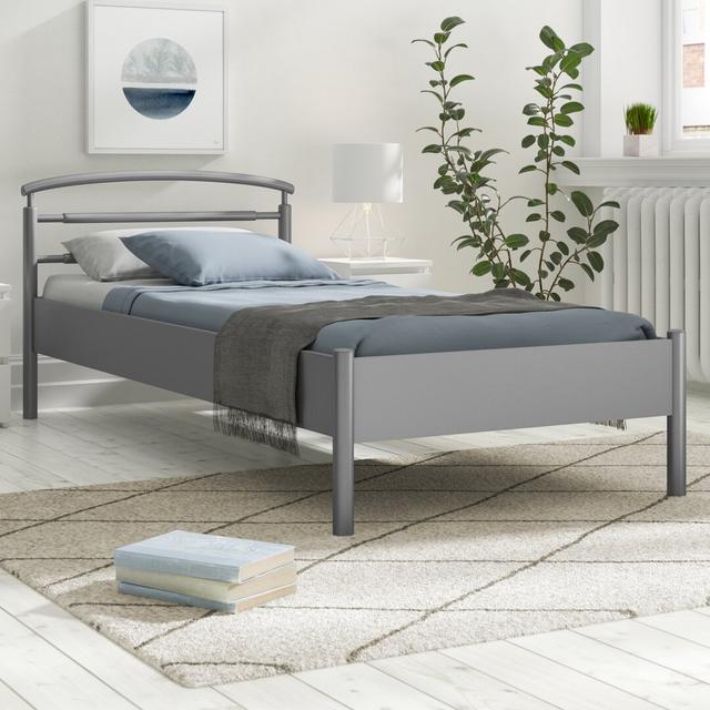 Metallbett Julia Dico Moebel Farbe: Silber, L: 90 x 200 cm on Productcaster.