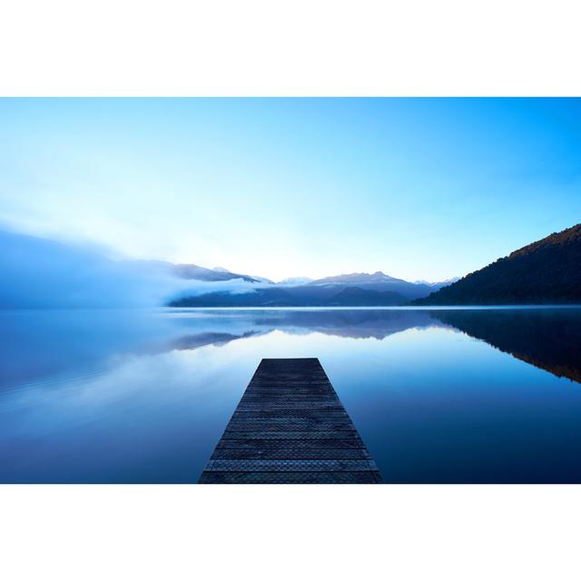 Lake Kaniere At Dawn by Simonbradfield - Wrapped Canvas Art Prints Alpen Home Size: 61cm H x 91cm W on Productcaster.