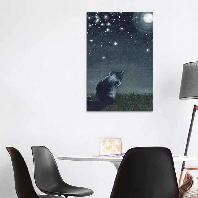 Moonbathing by Maggie Vandewalle - Wrapped Canvas Painting ClassicLiving Size: 101.6cm H x 66.04cm W x 1.91cm D on Productcaster.