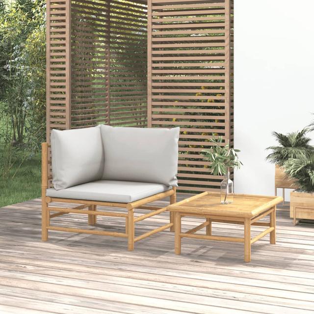 1-Sitzer Lounge-Set Collymore mit Polster (Set of 2) Sansibar Home Farbe (Bezug): Hellgrau on Productcaster.