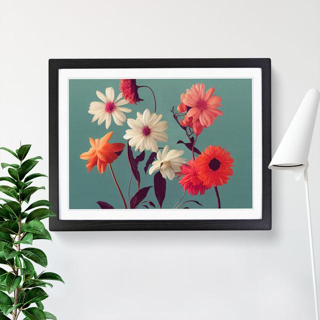 Enthralling Flowers - Single Picture Frame Print 17 Stories Size: 25cm H x 34cm W x 2cm D, Frame Colour: Black on Productcaster.