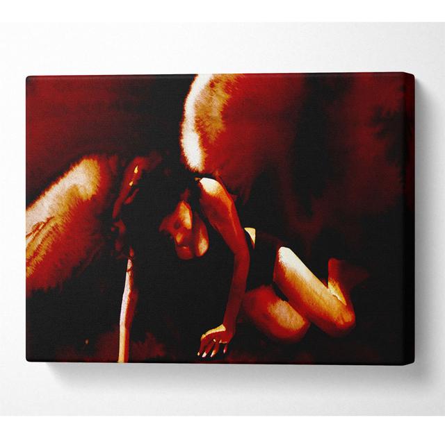 Fallen Angel - Wrapped Canvas Art Prints Rosdorf Park Size: 81cm H x 121.9cm W x 10cm D on Productcaster.