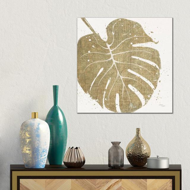 Gold Leaves III by Wellington Studio - Gallery-Wrapped Canvas Giclée on Canvas 17 Stories Format: Wrapped Canvas, Size: 45.72cm H x 45.72cm W x 1.905c on Productcaster.