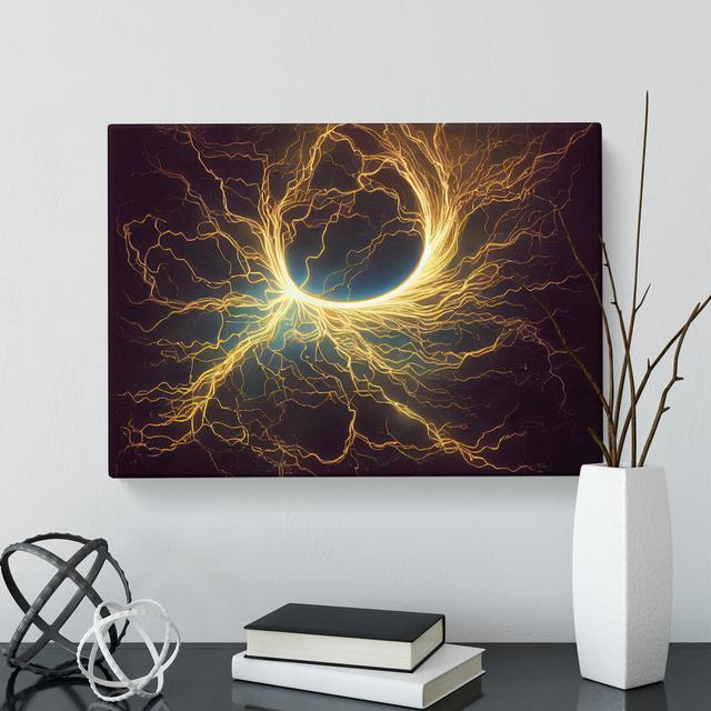 Electricity Vol.4 - Wrapped Canvas Print Metro Lane Size: 40cm H x 60cm W x 3cm D on Productcaster.