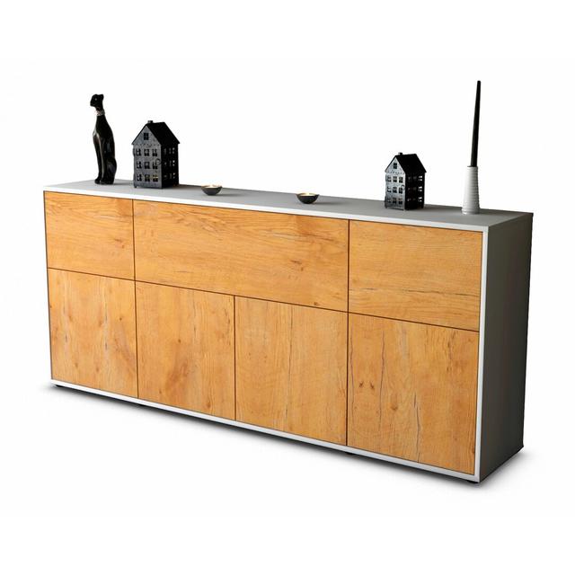 Dahmen Sideboard Brayden Studio Colour: White/Oak on Productcaster.