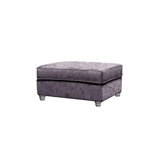 Maritza 93cm Velvet Rectangle Footstool Ottoman Rosdorf Park Upholstery Colour: Heather Grey on Productcaster.