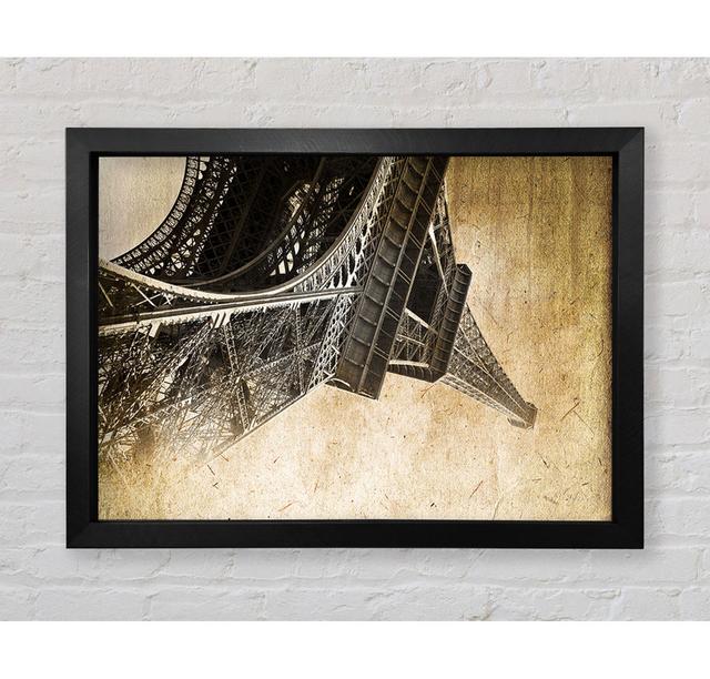 Eiffel Tower Retro 10 - Single Picture Frame Art Prints Bright Star Size: 42cm H x 59.7cm W x 3.4cm D on Productcaster.