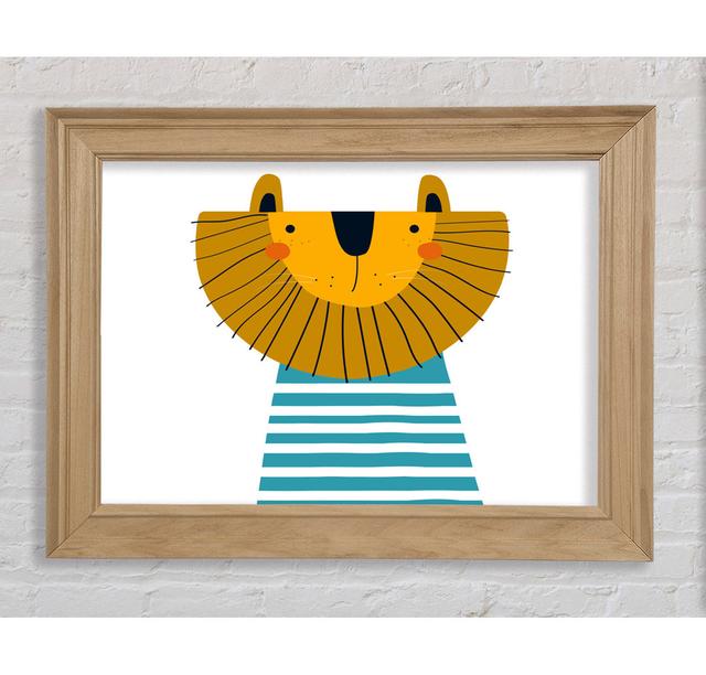 Lion In Striped Clothes - Single Picture Frame Art Prints Bright Star Size: 59.7cm H x 84.1cm W x 8cm D on Productcaster.