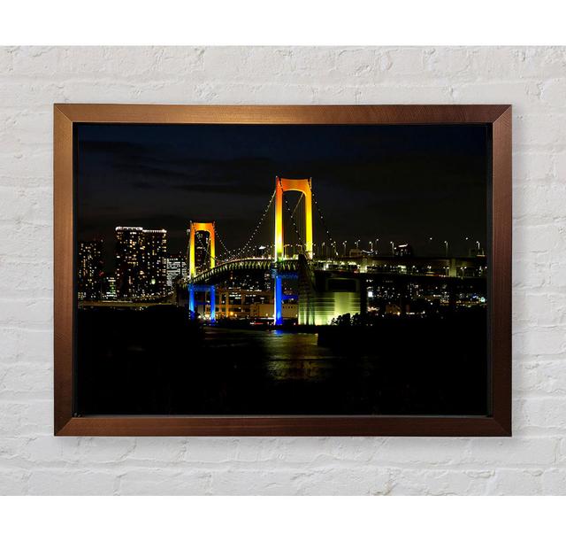 Tokyo Rainbow Bridge - Single Picture Frame Art Prints Bright Star Size: 84.1cm H x 118.9cm W x 3.4cm D on Productcaster.