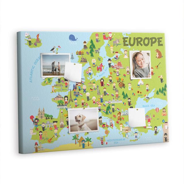 Beonca Wall Mounted Cork Board East Urban Home on Productcaster.