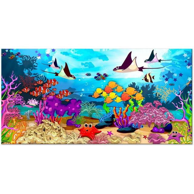 'Underwater Fun' - Wrapped Canvas Graphic Art Print Longshore Tides Size: 50cm H x 150cm W on Productcaster.