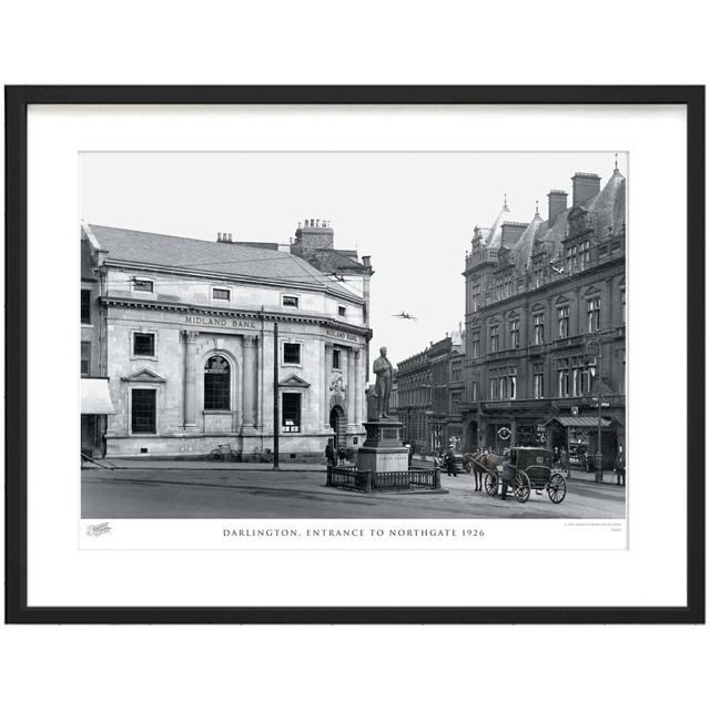 Darlington, Entrance To Northgate 1926 by Francis Frith - Single Picture Frame Print The Francis Frith Collection Size: 60cm H x 80cm W x 2.3cm D on Productcaster.