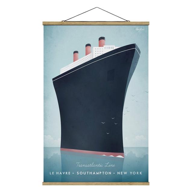 Travel Poster - Cruise Ship - No Frame Print Longshore Tides Size: 150cm H x 100cm W x 0.3cm D on Productcaster.