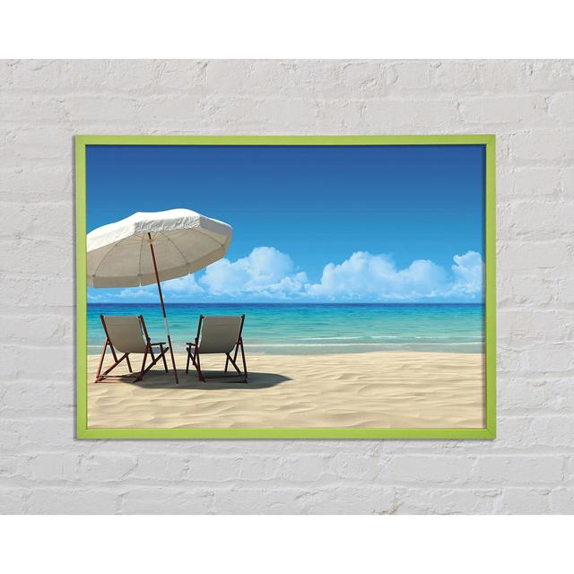 Asomatos Paradise for Two - Single Picture Frame Art Prints Highland Dunes Size: 59.7cm H x 84.1cm W x 2cm D on Productcaster.