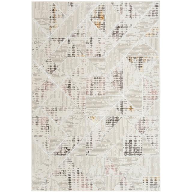 Swader Geometric Machine Woven Ivory Area Rug Gracie Oaks Rug Size: Rectangle 160 x 221cm on Productcaster.