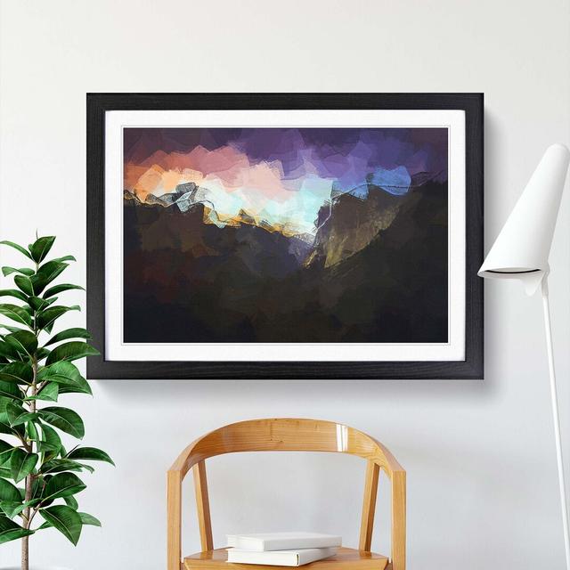 Views of Yosemite Valley in Abstract - Picture Frame Graphic Art Print East Urban Home Frame Option: Black, Size: 50cm H x 76cm W x 2cm D on Productcaster.