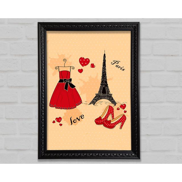 Paris With Love - Druck Bright Star Größe: 84,1 cm H x 59,7 cm B on Productcaster.