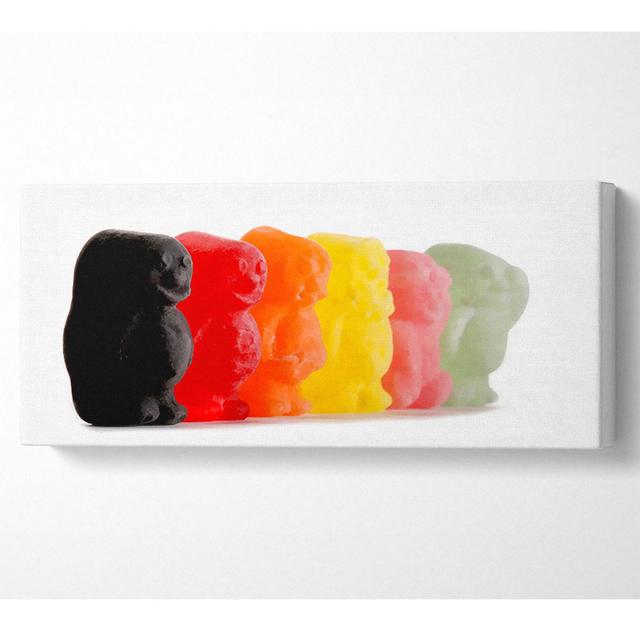 Jelly Baby Smiles - Wrapped Canvas Art Prints Ivy Bronx Size: 40.6cm H x 101.6cm W on Productcaster.