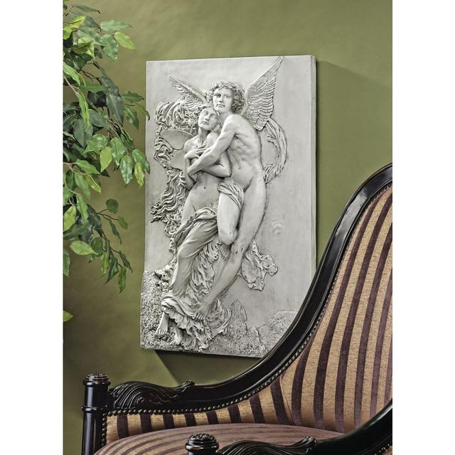 Cupid and Psyche Sculptural Frieze Wall Décor Design Toscano on Productcaster.