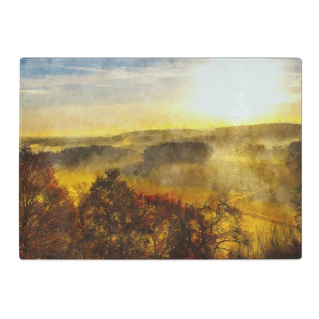 Sunrise over the Meadow Chopping Board East Urban Home Size: 20cm W x 28.5cm L on Productcaster.