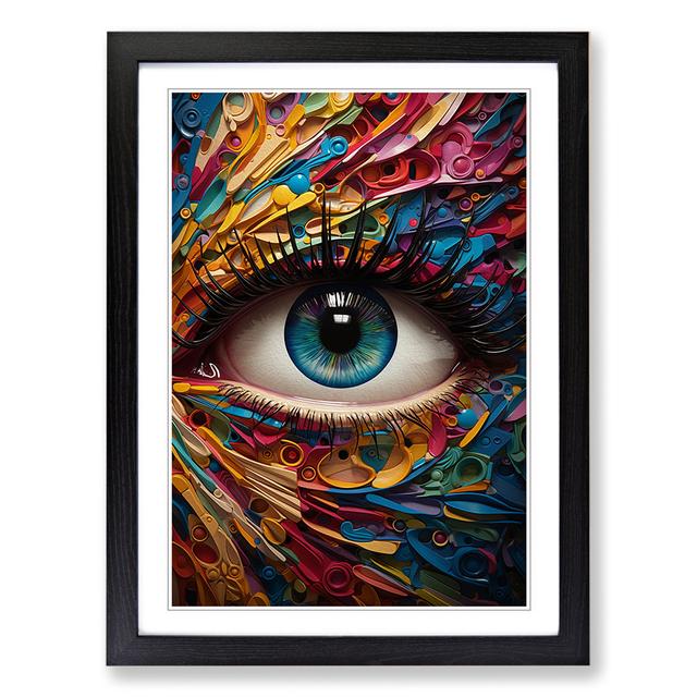 XYZ-FRM-V1223-3032 Print Marlow Home Co. Size: 64cm H x 46cm W x 2cm D, Frame Colour: Black on Productcaster.