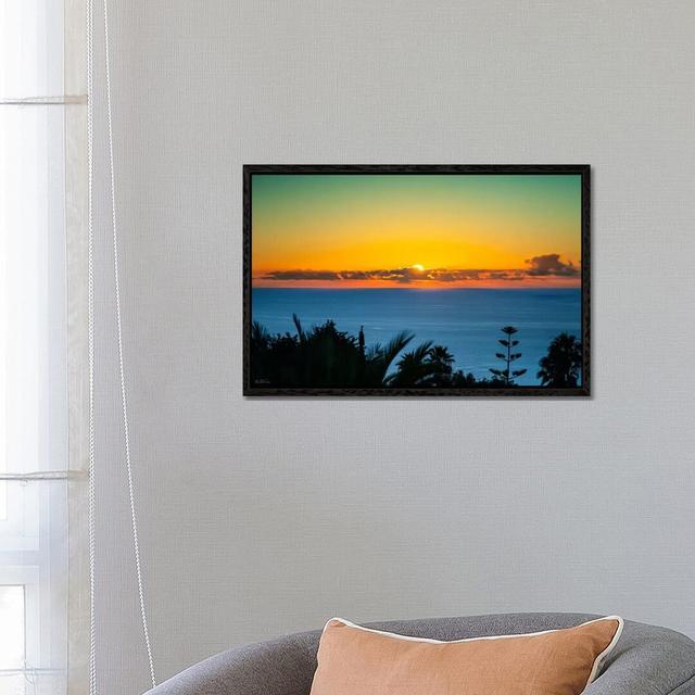 Sunset Tenerife by Ben Heine - Photograph Print on Canvas House of Hampton Size: 45.72cm H x 66.04cm W x 3.81cm D, Format: Black Framed on Productcaster.