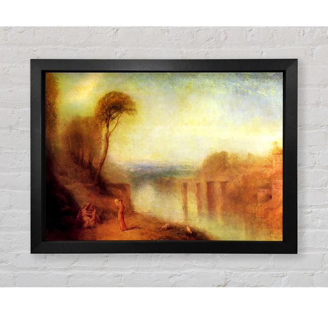 Joseph Mallord Turner Landscape With A Woman With A Tambourine by J.M.W. Turner - Single Picture Frame Art Prints Bright Star Size: 42cm H x 59.7cm W on Productcaster.