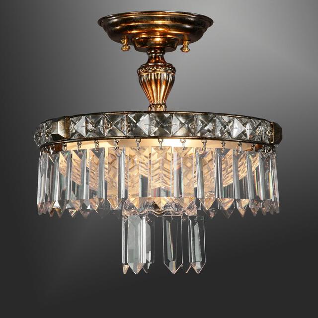 Crissman Crystal Semi Flush Mount Astoria Grand Finish: Antique Silver on Productcaster.