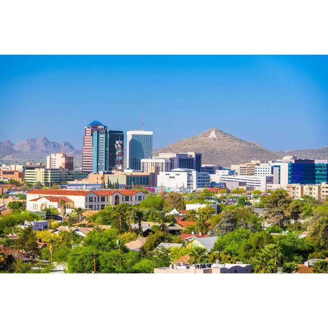 Tucson, Arizona, USA Cityscape - Wrapped Canvas Print 17 Stories Size: 51cm H x 76cm W on Productcaster.