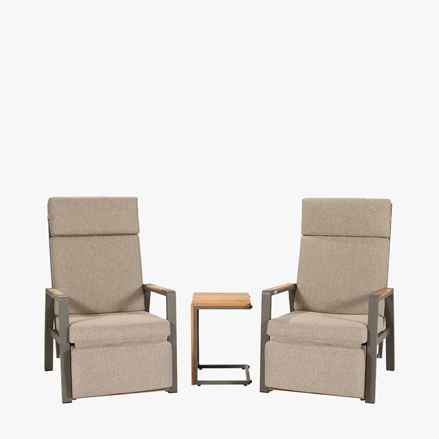 Stockholm Wicker 2 - Person Garden Lounge Set with Cushions Pacific Lifestyle Cushion Colour: Beige on Productcaster.