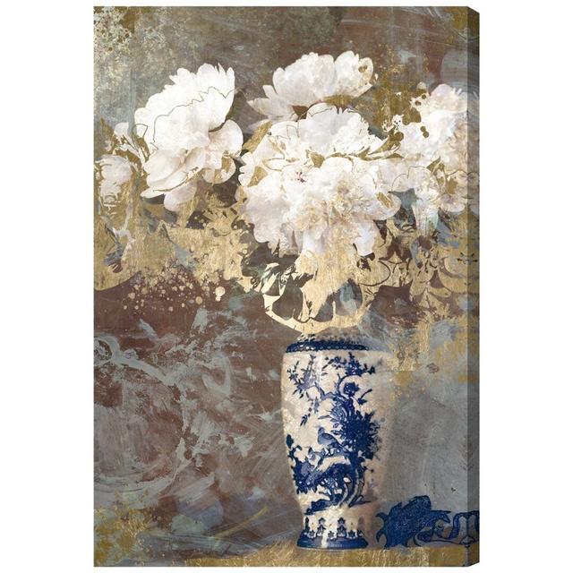 Eastern Floral' by Art Remedy Art Print Wrapped on Canvas Oliver Gal Size: 77cm H x 51cm W on Productcaster.