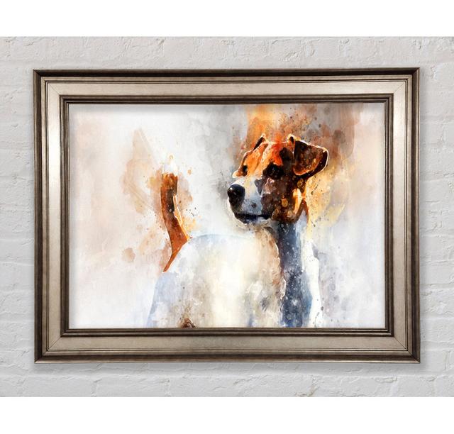 The Jack Russell Splatter Framed Print Bright Star Size: 84.1cm H x 142.2cm W on Productcaster.