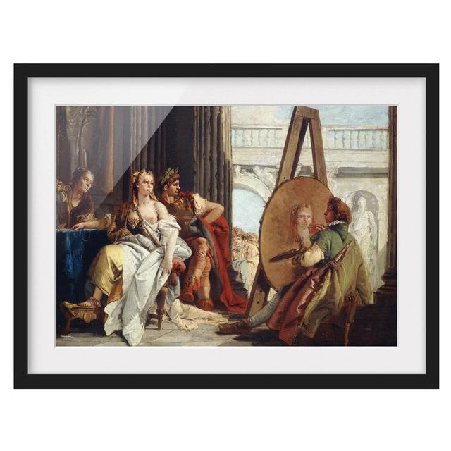 Alexander the Great by Giovanni Battista Tiepolo - Picture Frame Painting Print on Paper East Urban Home Frame Options: Matt black, Size: 70cm H x 100 on Productcaster.