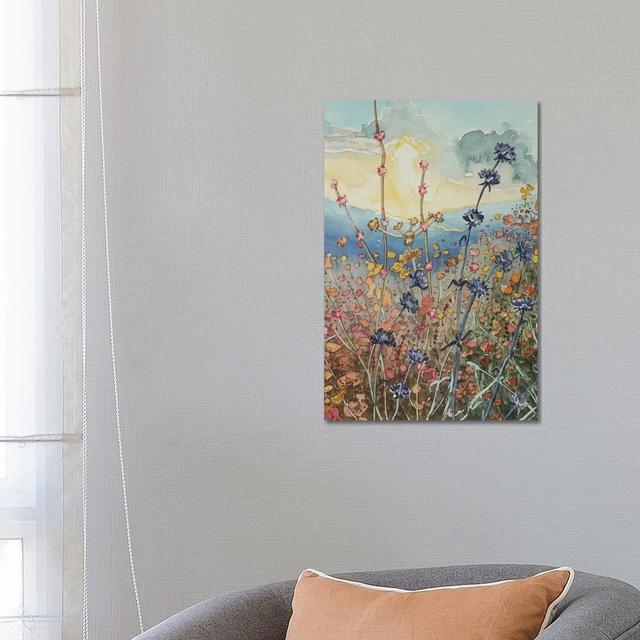 Tuna Canyon Flowers at Sunset by Luisa Millicent - Wrapped Canvas Painting ClassicLiving Size: 66.04cm H x 45.72cm W x 3.81cm D on Productcaster.