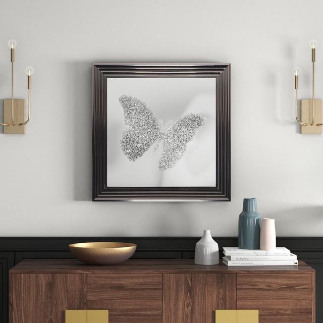 'Mirror Butterfly' Framed Graphic Art Print East Urban Home on Productcaster.