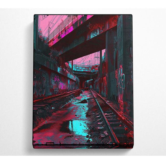 Death Train Tracks - No Frame Art Prints on Canvas Latitude Run Size: 121.9cm H x 81cm W on Productcaster.