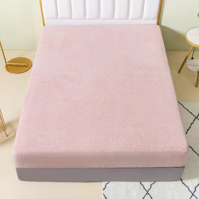 Ailsun Polyester Fitted Sheet Latitude Run Size: Single (3'), Colour: Blush Pink on Productcaster.