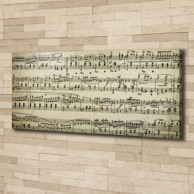 Sheet Music - Wrapped Canvas Art Prints Ophelia & Co. on Productcaster.