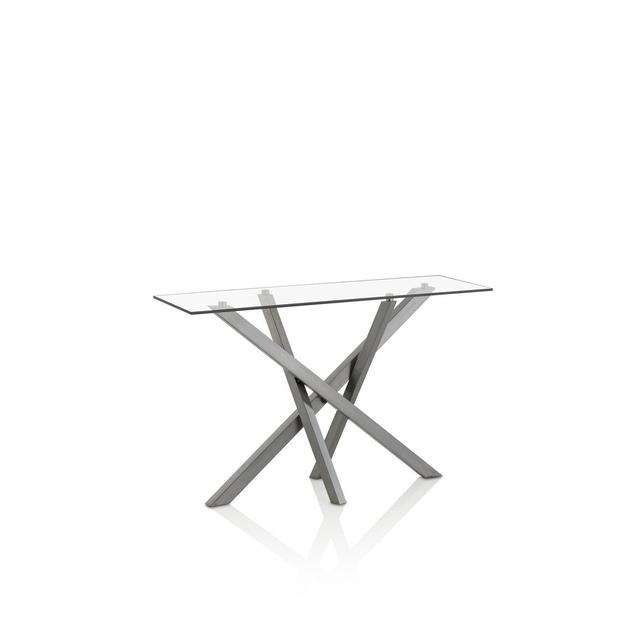 Goree 120Cm Console Table Metro Lane Colour (Table Base): Satin Iron on Productcaster.