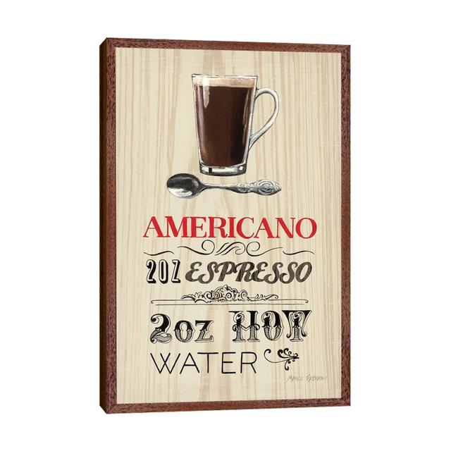 Americano Happy Larry Format: Classic Wood Floater Frame, Size: 101.6cm H x 66.04cm W x 3.81cm D on Productcaster.